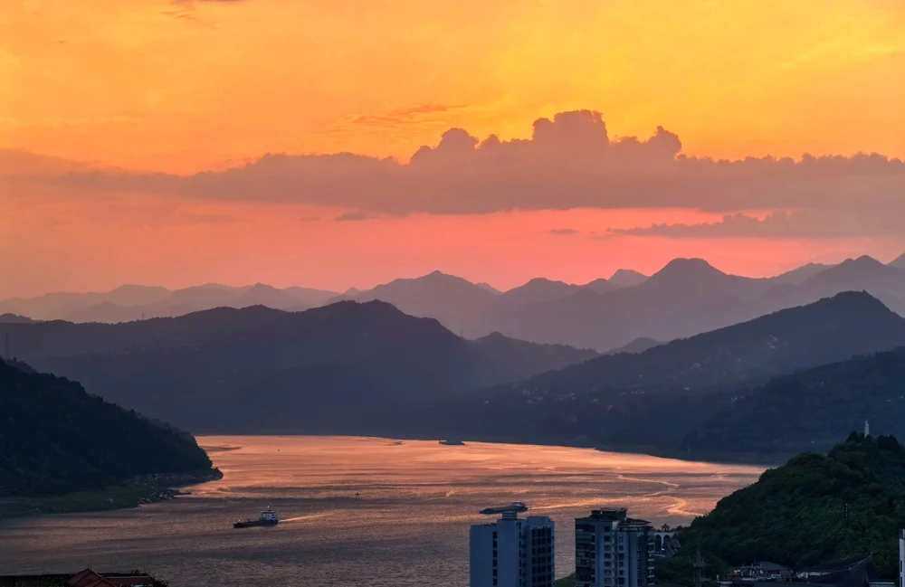 云阳夕阳晚照随拍几张
