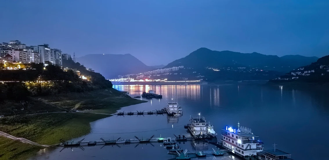 云阳夜幕江景随拍几张，2024年6月29日