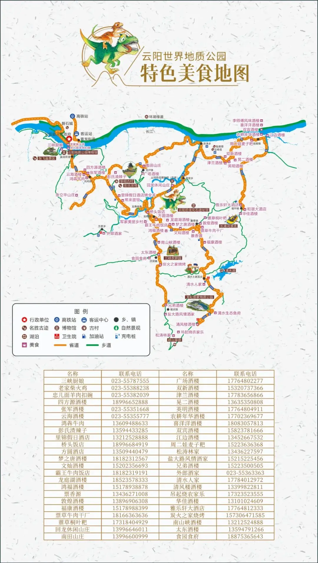 云阳世界地质公园特色美食地图
